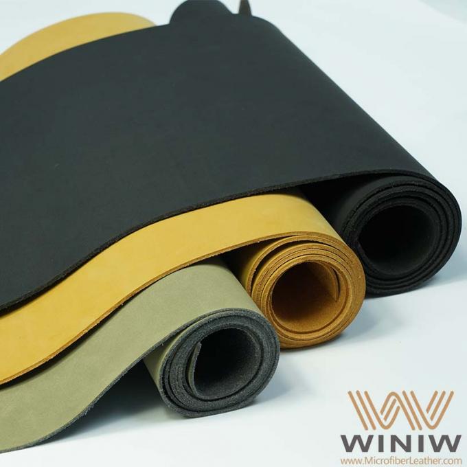 Tessuto sintetico del cuoio di Microfiber Nubuck di finitura superficia di alta qualità