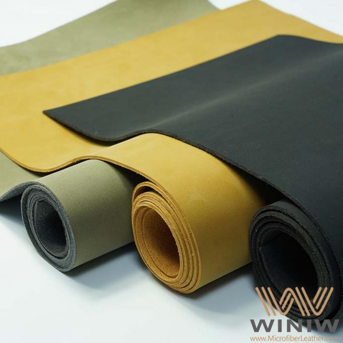 Materiale sintetico del cuoio di Microfiber Nubuck di finitura superficia di alta qualità